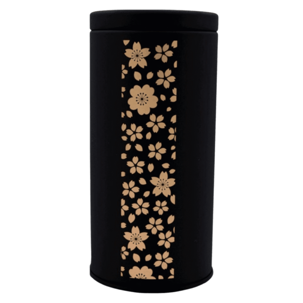 Boîte noire métal motifs fleurs