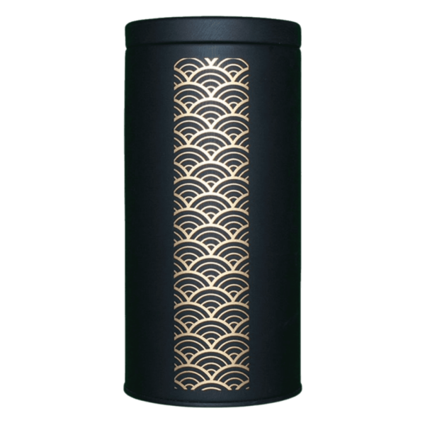 Boîte noire métal motifs vagues