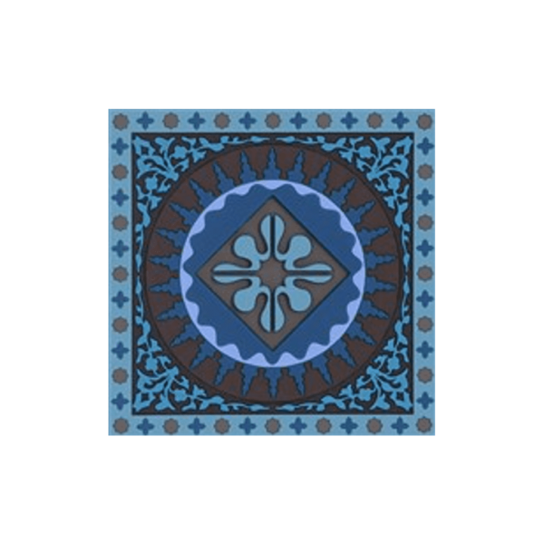 Dessous de tasse bleu turquoise