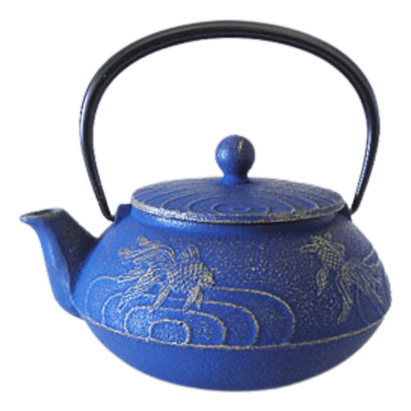 Théière en fonte japonaise bleue 60cl
