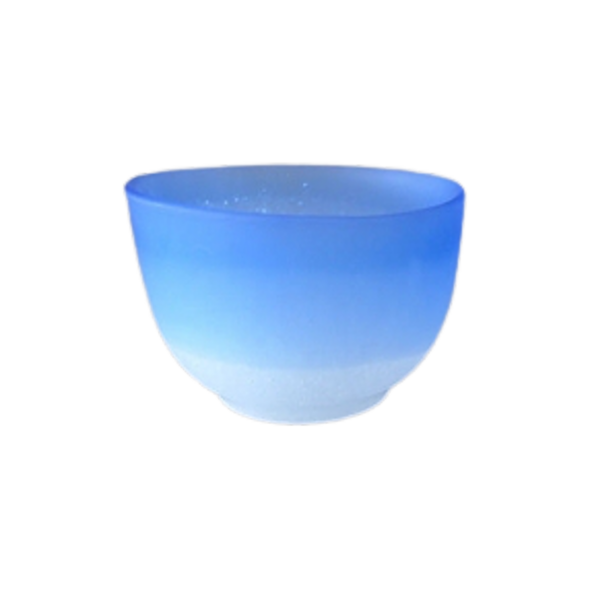 Verre à thé bleu dépoli