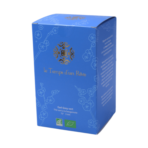 Boîte de mousselines Earl Grey vert