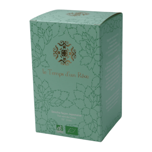 Boîte de mousselines Sencha façon japonaise