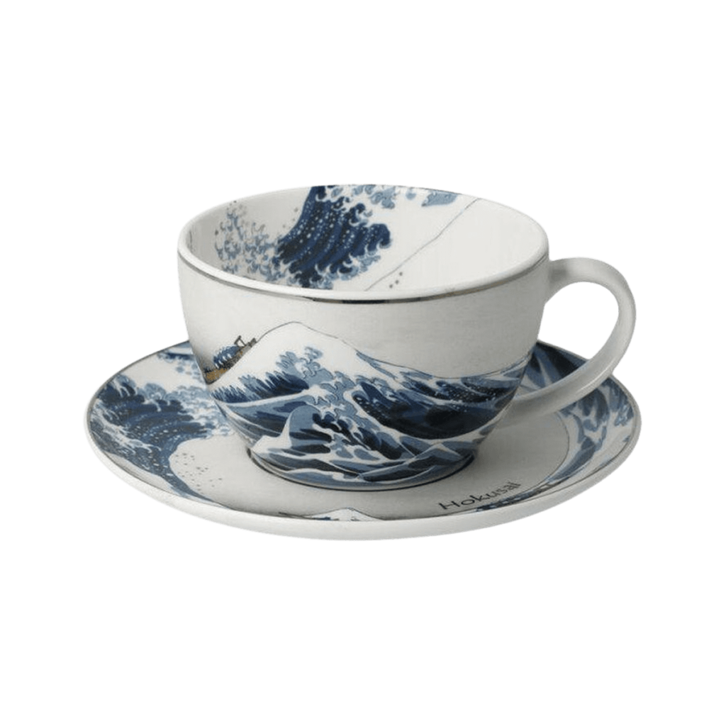 Tasse à thé en porcelaine fine Hokusaï