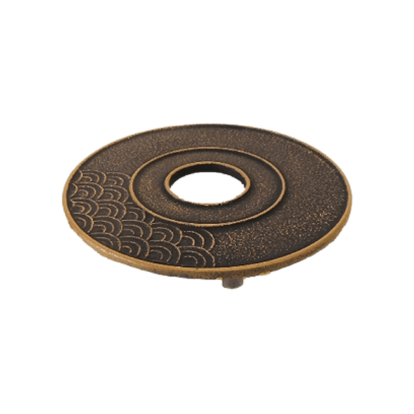 Socle théière noir et doré