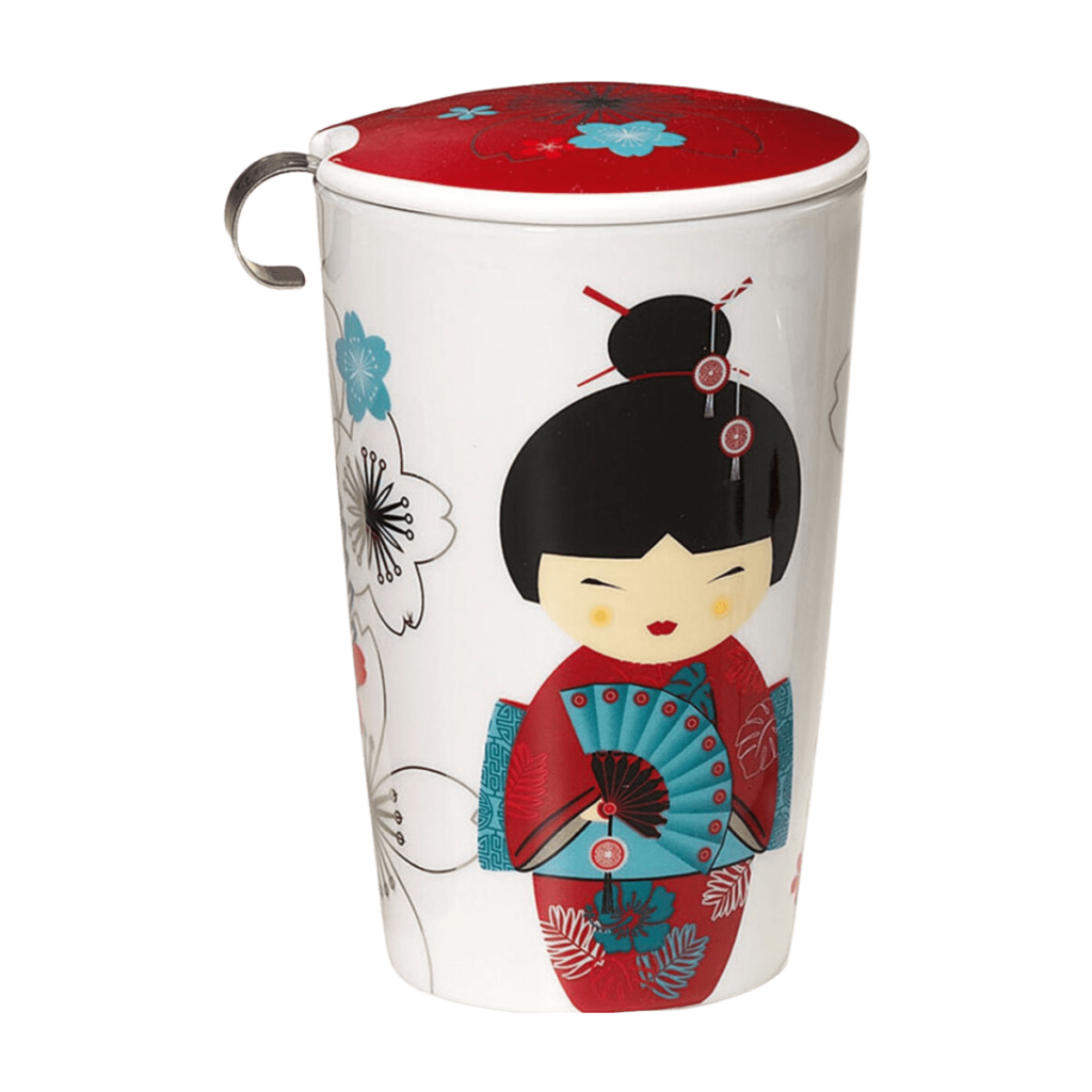Tisanière Geisha rouge