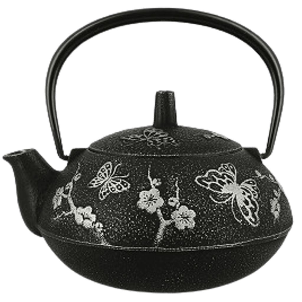 Théière en fonte japonaise papillons 60cl