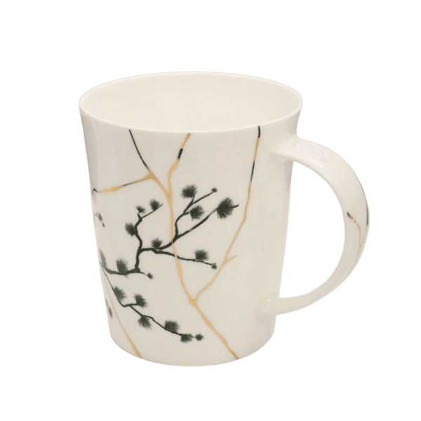 Mug en porcelaine façon Kintsugi