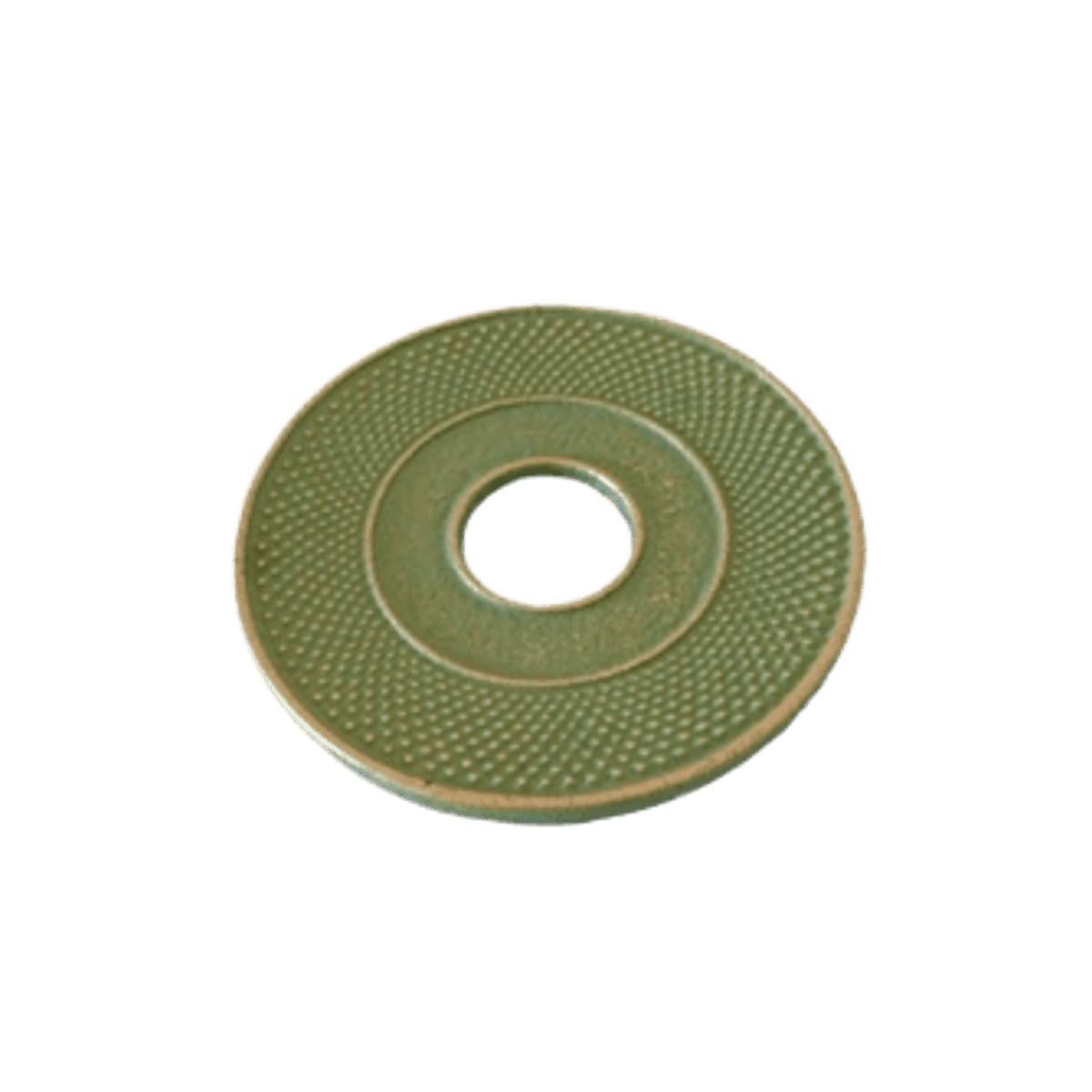 Socle vert en fonte pour théière