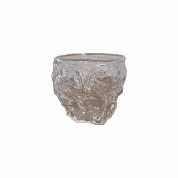 Bol en verre martelé