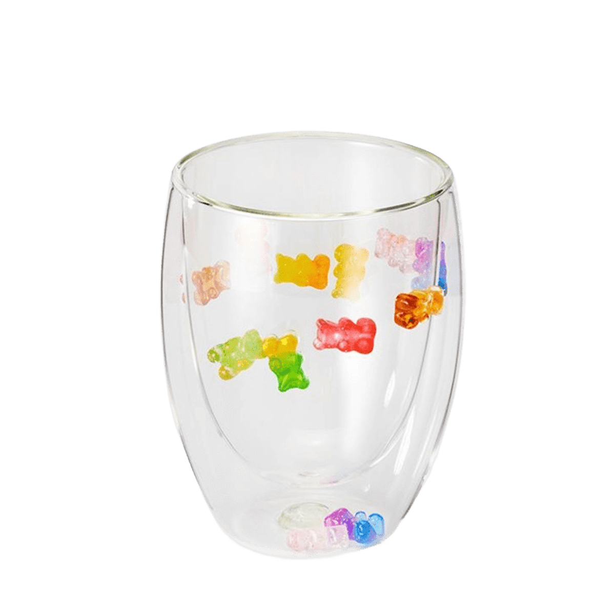 Tasse double paroi oursons multicolores